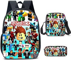 Roblox Ryggsäck med Lunchlåda och Pennfodral för Pojkar och Flickor