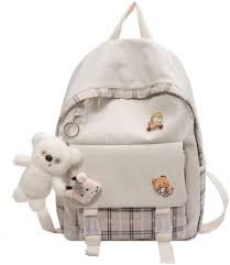 Kawaii Ryggsäck med Björnhänge - Söt och Estetisk