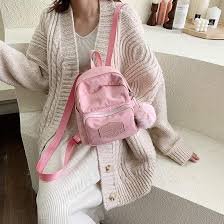 Lyxig Mini Ryggsäck i Nylon för Kvinna