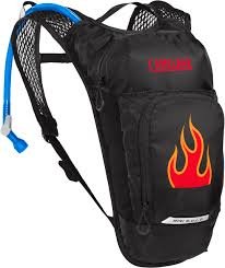 Camelbak Mini M.U.L.E. Barnryggsäck - Svart/Flammor