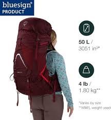 Osprey Aura AG LT 50 Damryggsäck - Svart WM/L